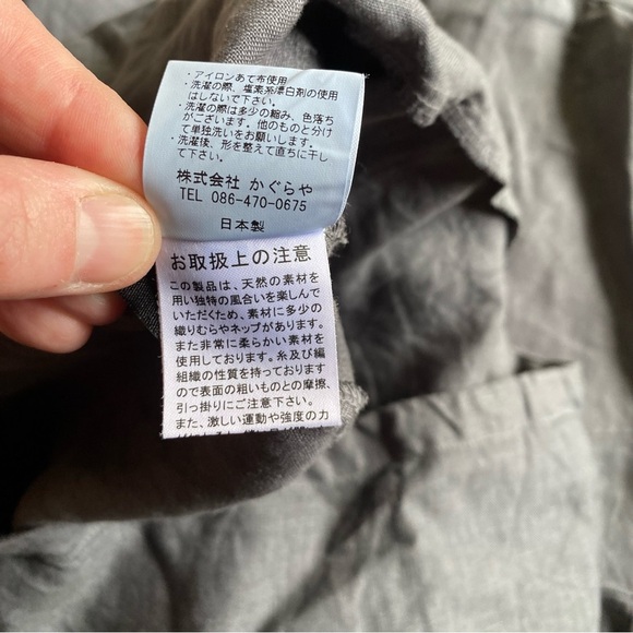 Kaguraya dress 100% linen Hemp minimalist grey - Picture 7 of 8